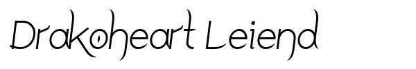 Drakoheart Leiend font preview